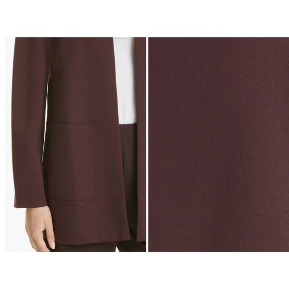 NWT Eileen Fisher Tencel Lyocell Knit Cardigan Brown S — Minimalist - Picture 3 of 9